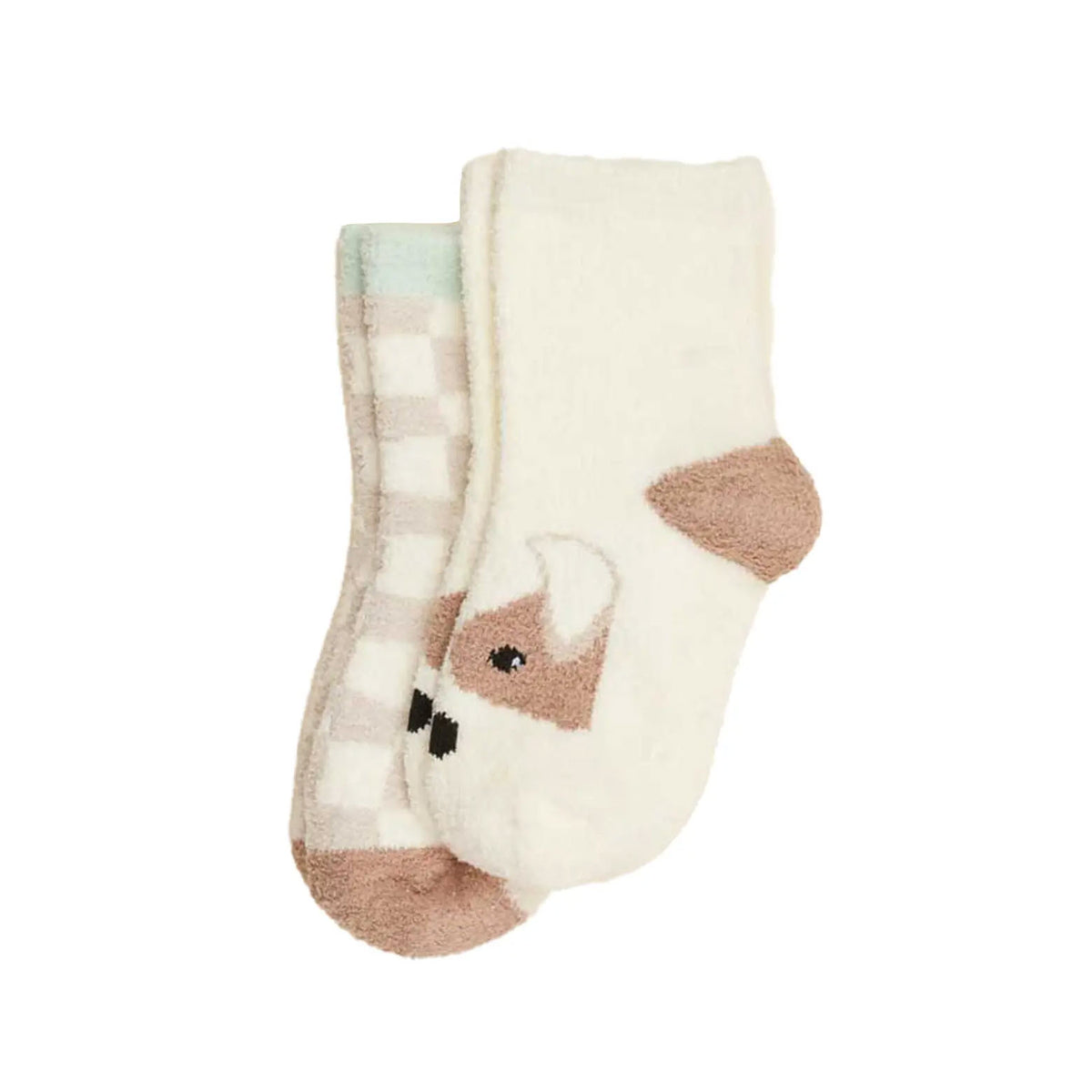 WARMIES BROWN DOG CREW SOCKS SET 3-5 YEARS