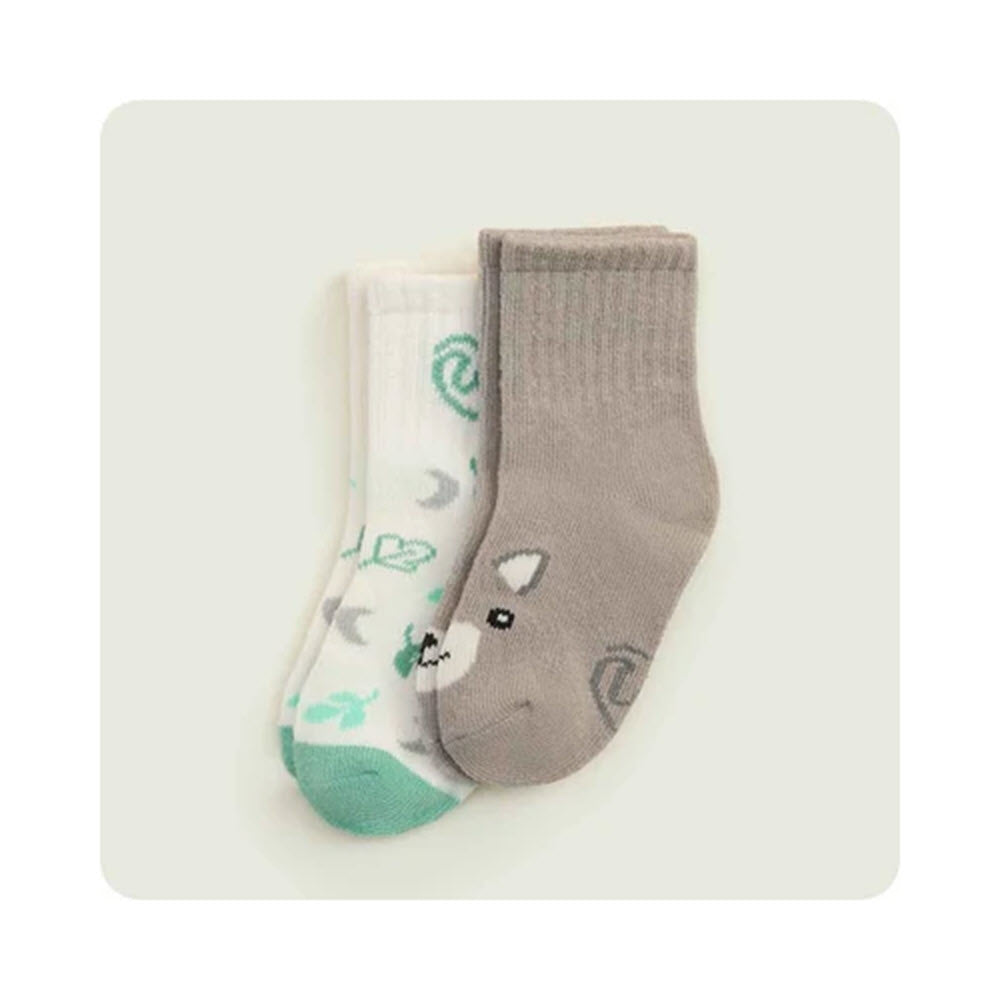 WARMIES SQUIRREL BABY SOCKS SET 6-12 MONTHS