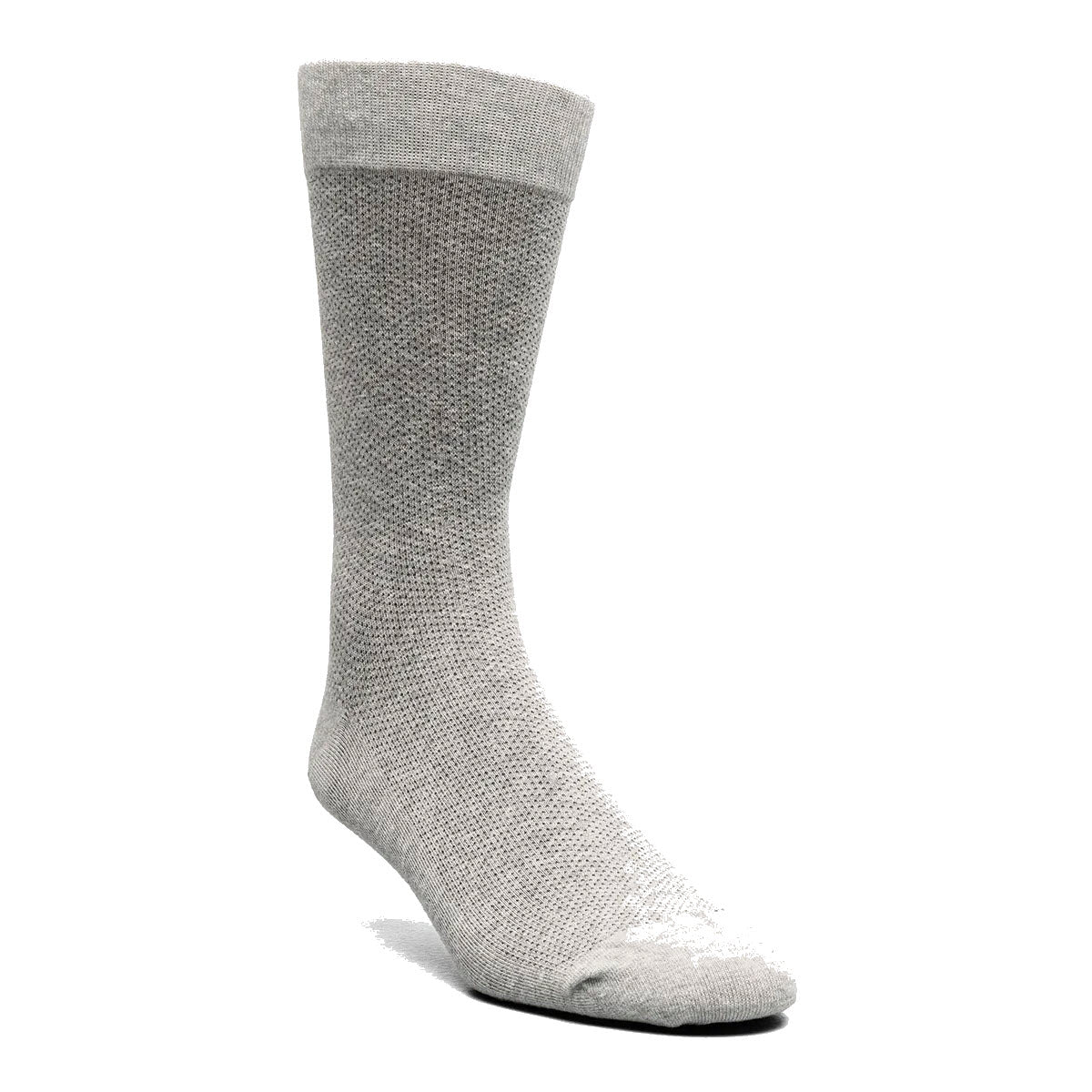 FLORSHEIM PINDOT CLASSIC GRAY CREW DRESS SOCKS