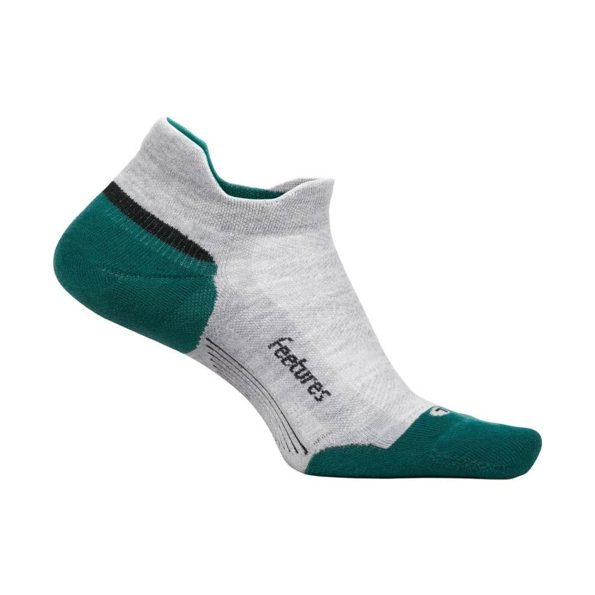 FEETURES ELITE MAX CUSHION NO SHOW TAB SOCKS STONE IVY - WOMENS