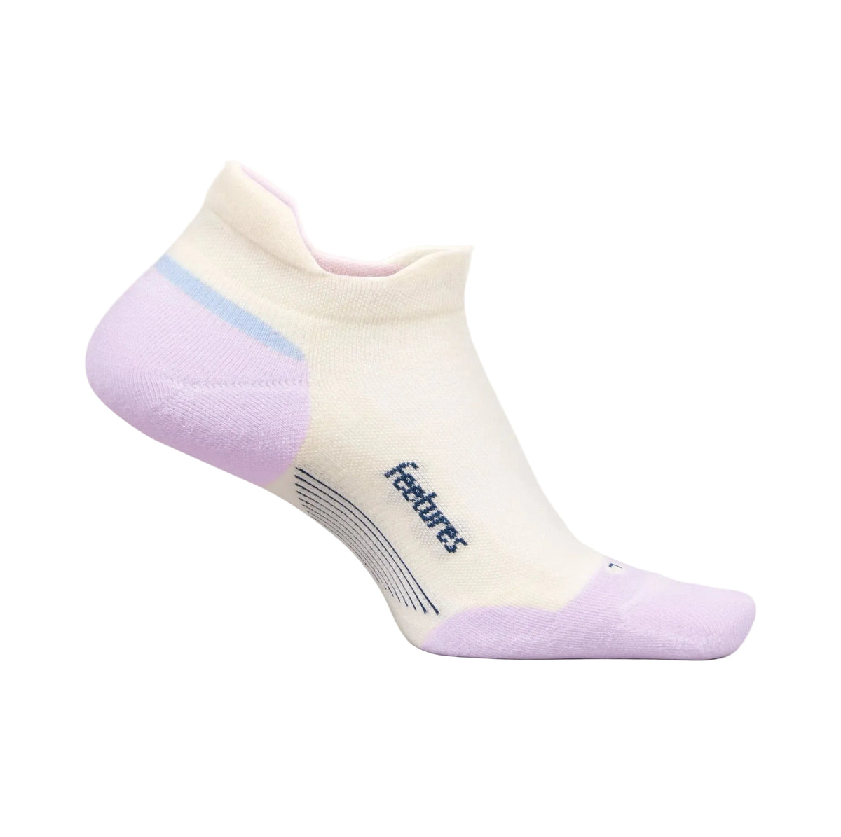 FEETURES ELITE MAX CUSHION NO SHOW TAB SOCKS LILAC BREEZE - WOMENS