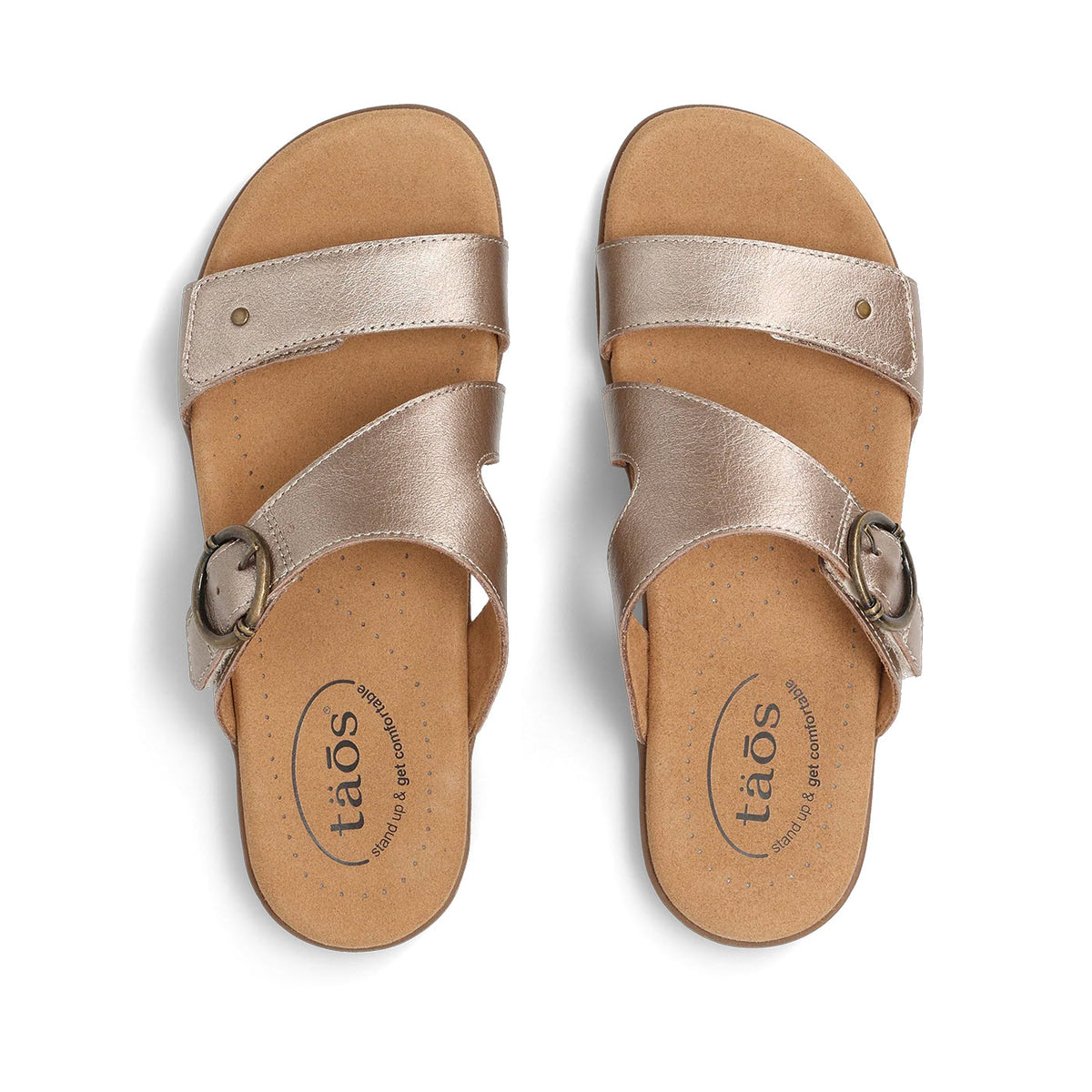TAOS WESTSIDE SLIDE CHAMPAGNE - WOMENS