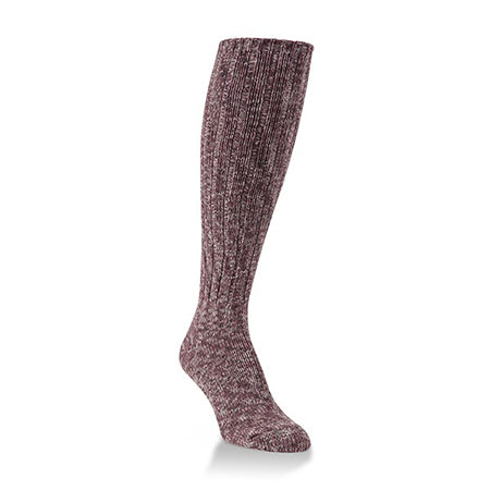 A single Worlds Softest Weekend Ragg KneeHi Abigail sock displayed against a white background.