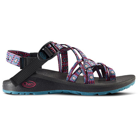 Women&#39;s classic Chaco Z/Cloud X2 Remix sandal with colorful patterned webbing on a solid sole.
Product Name: CHACO Z/CLOUD X2 REMIX SQUARED MAGENTA - WOMENS
Brand Name: Chaco