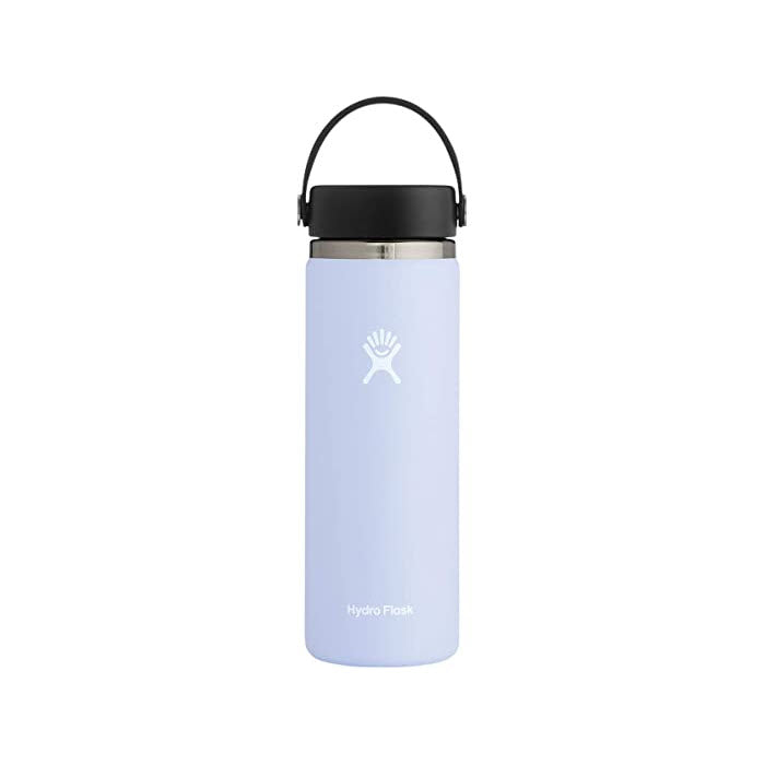 Hydro Flask 20oz Wide Mouth Hydration Fog with TempShield™ insulation and a carrying handle on the lid.