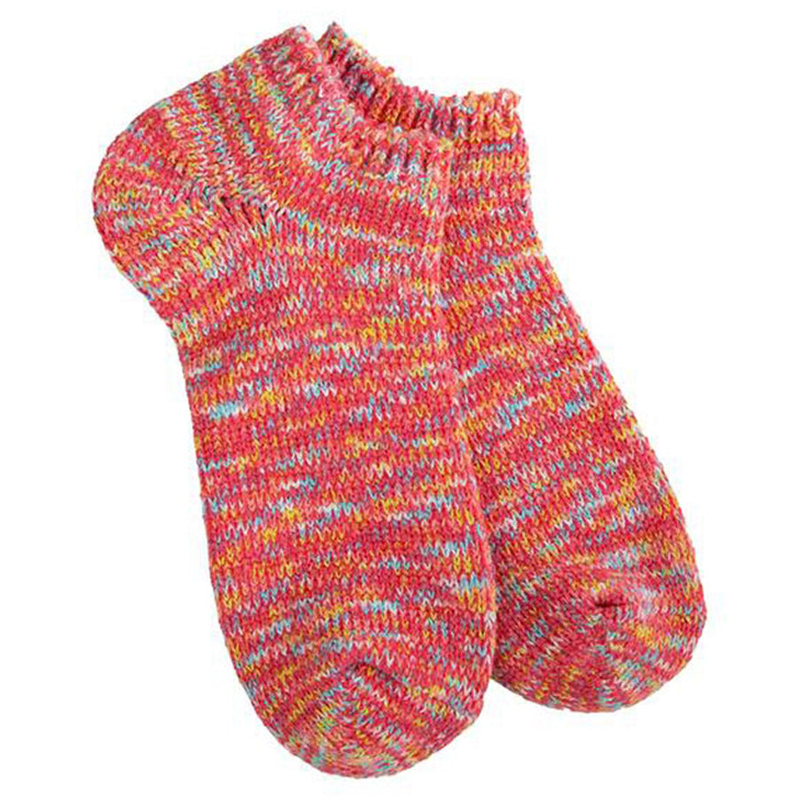 A pair of Worlds Softest Funfetti Ragg Low socks.