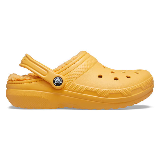 Yellow Crocs Classic Lined Clog in women&#39;s sizes with fleece lining and a pivoting heel strap. 
Replace with:
Orange Sorbet Crocs Classic Lined Clog in women&#39;s sizes with fleece lining and a pivoting heel strap.