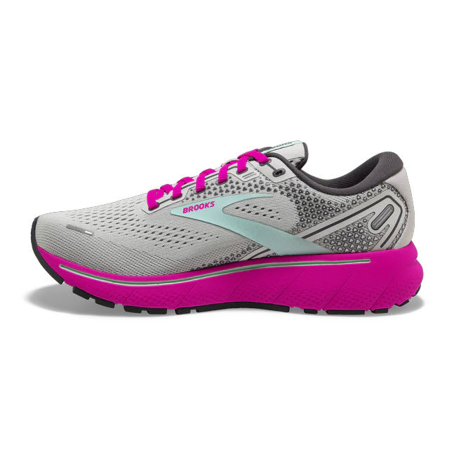BROOKS - GHOST 14 - OYSTER / YUCCA / PINK - WOMENS