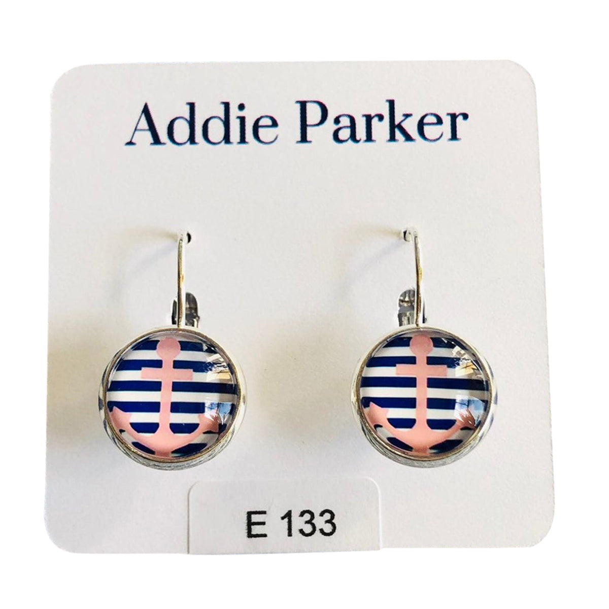 ADDIE PARKER EARRINGS PINK ANCHORS