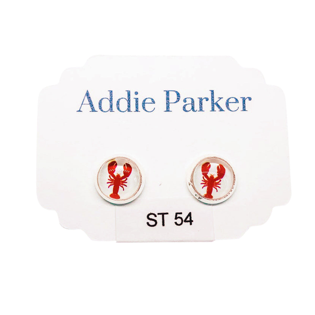 ADDIE PARKER STUD EARRINGS LOBSTERS