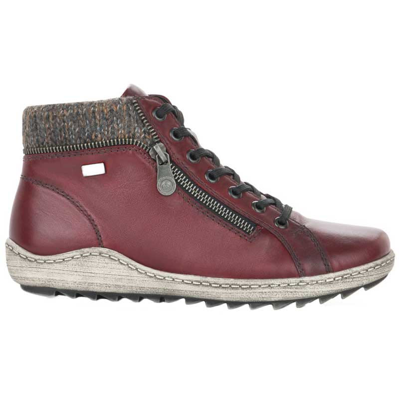 REMONTE KNIT COLLAR HIGH TOP WINE - WOMENS
