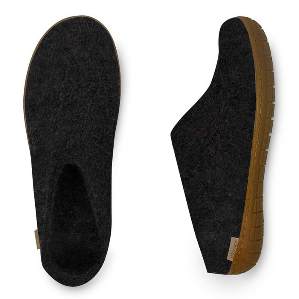 GLERUPS THE SLIP-ON RUBBER HONEY CHARCOAL - ADULTS