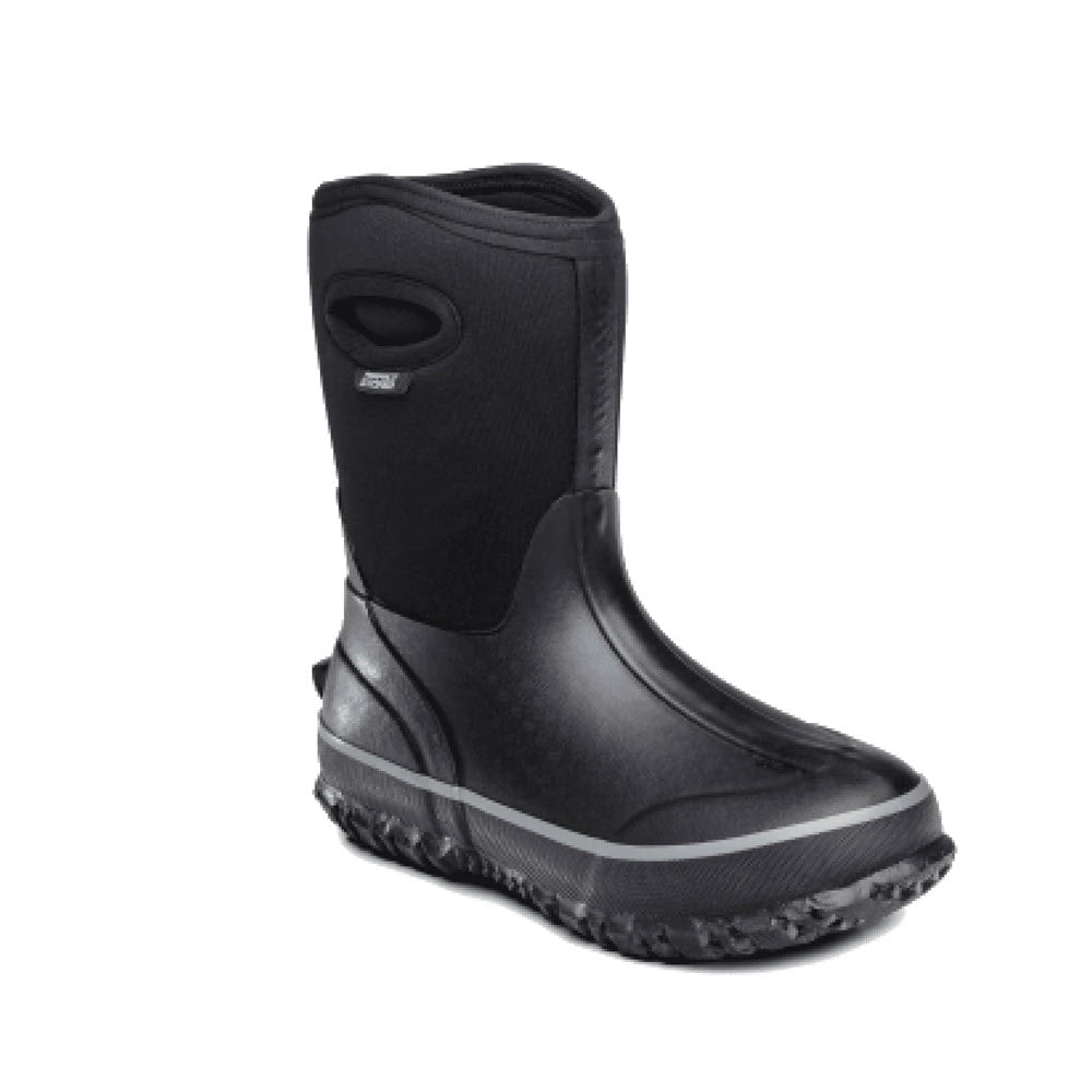 Perfect Storm Cloud Mid Black - Womens waterproof boot with neoprene-covered upper and rubber sole, featuring anti-microbial treatments.
