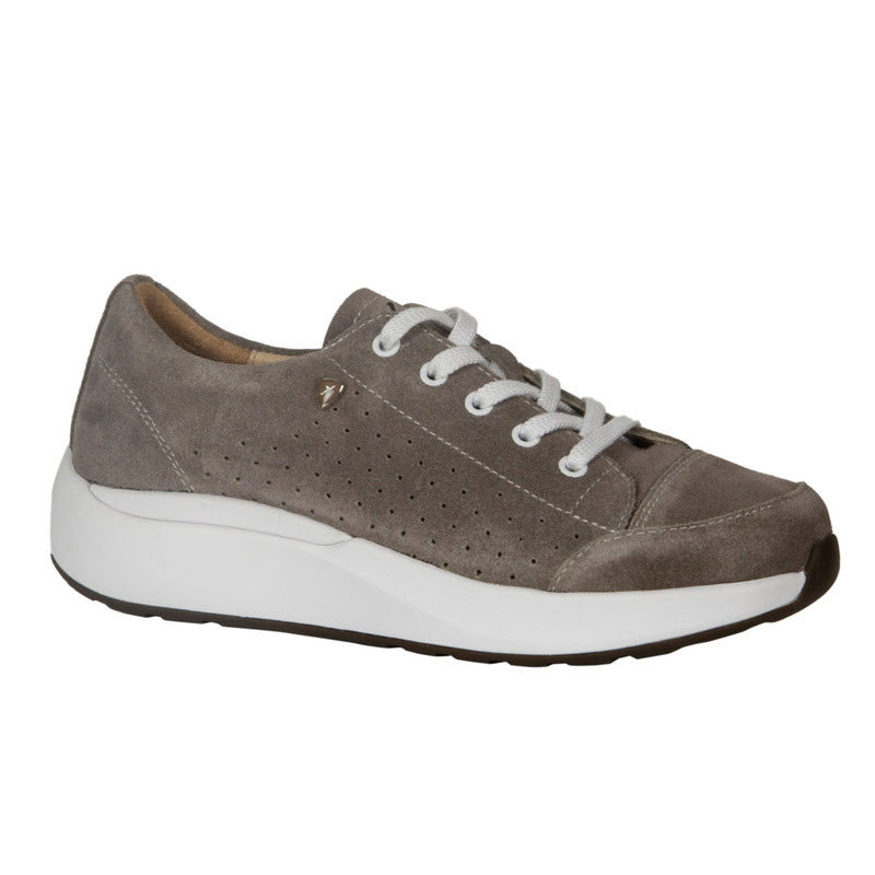 Xelero Heidi Fawn - Womens casual walking shoe with white laces, a white sole, and a slip-resistant outsole.