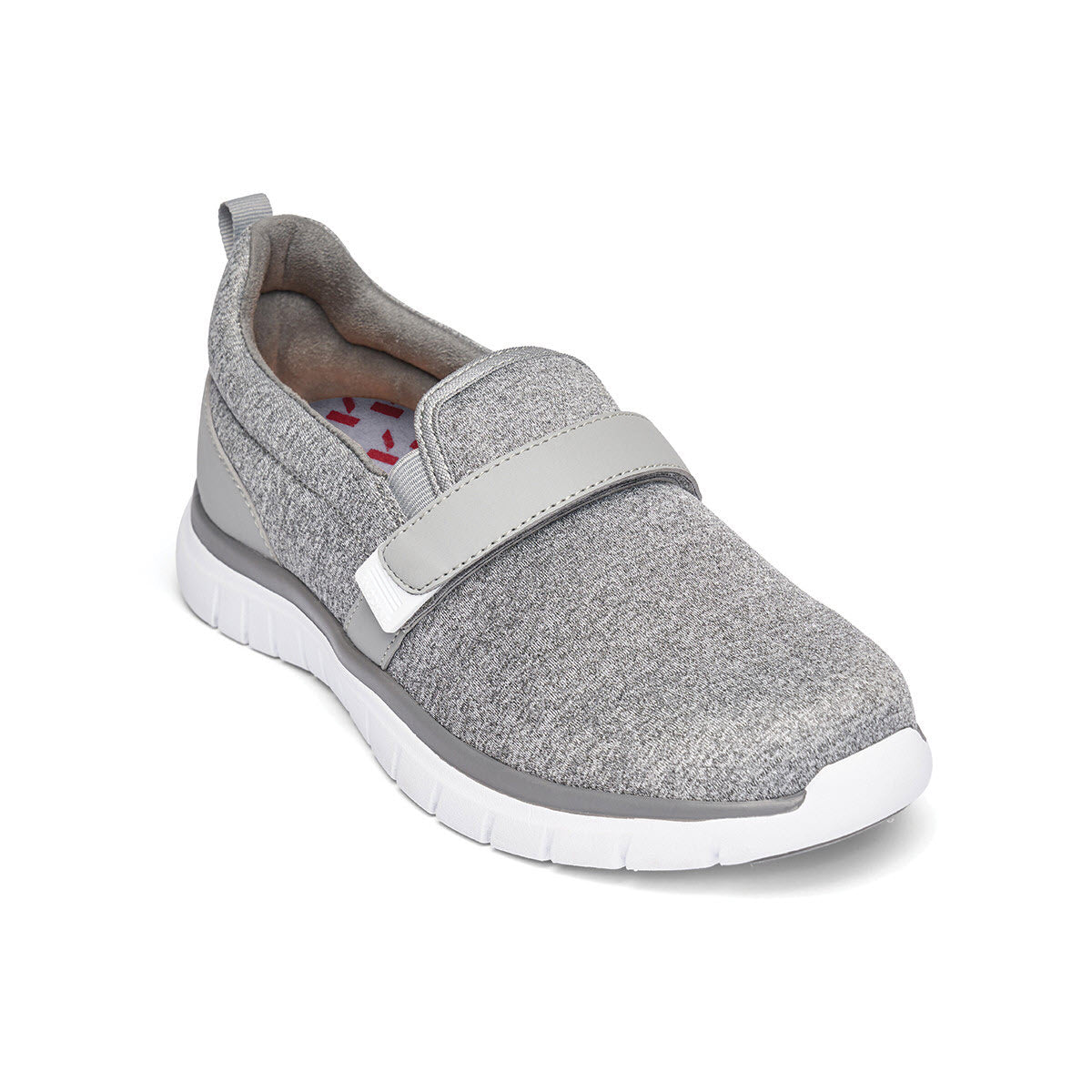 Gray ANODYNE sport trainer with Velcro strap and white sole, designed for orthopedic inserts.