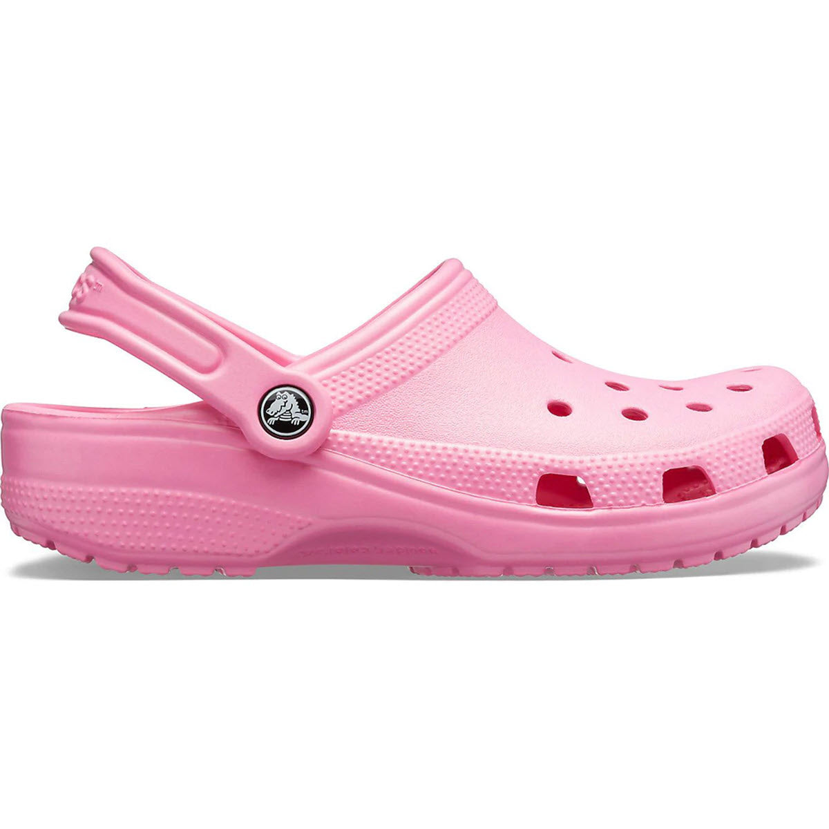 A single Crocs Classic Taffy Pink - Womens displayed against a white background.