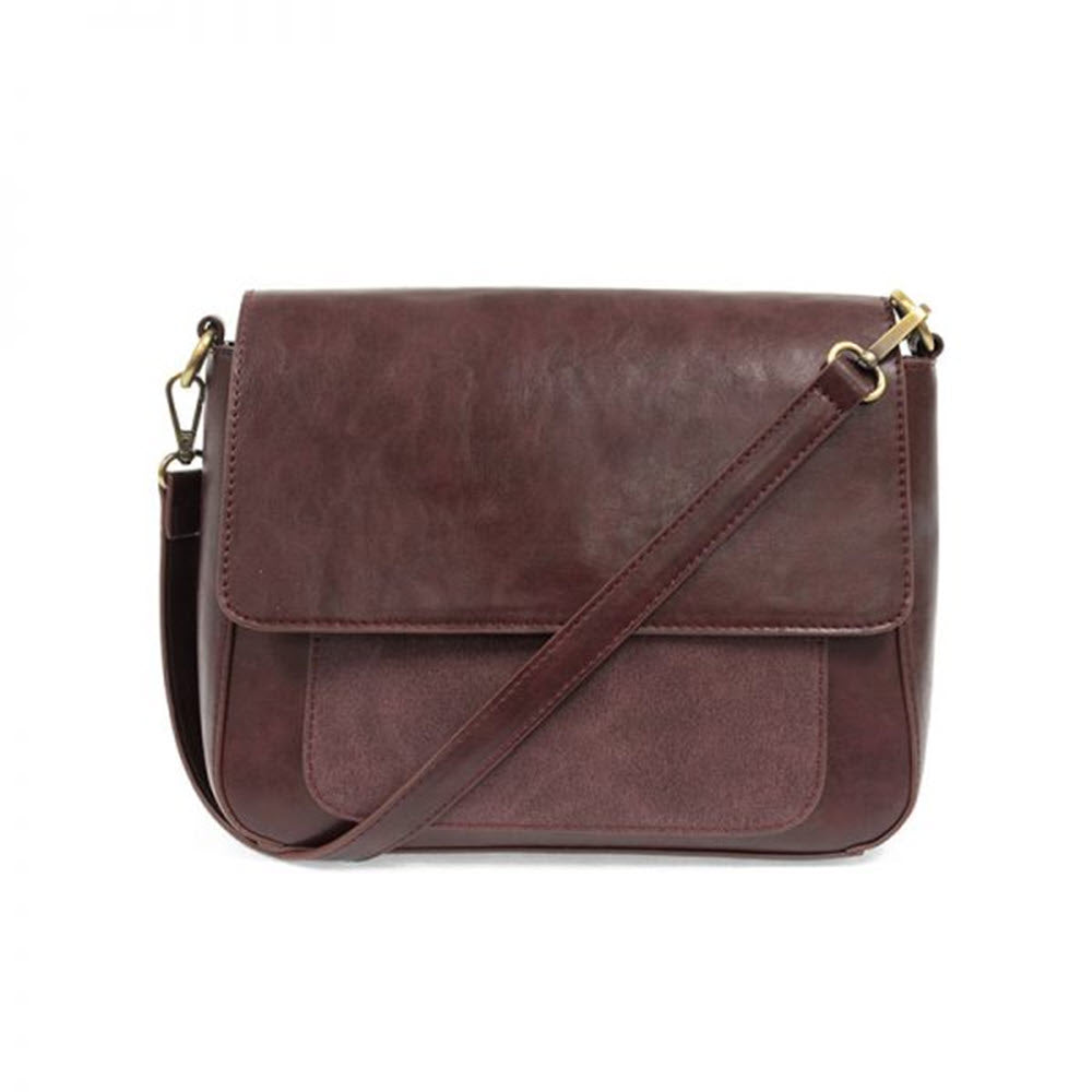 Plum Joy Susan Lexie Convertible Shoulder Bag isolated on a white background.