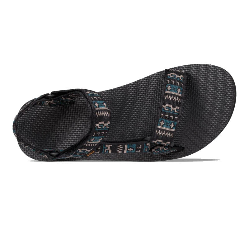 A single timeless Teva sandal with patterned straps. TEVA ORIGINAL UNIVERSAL POTTERY BLACK - MENS