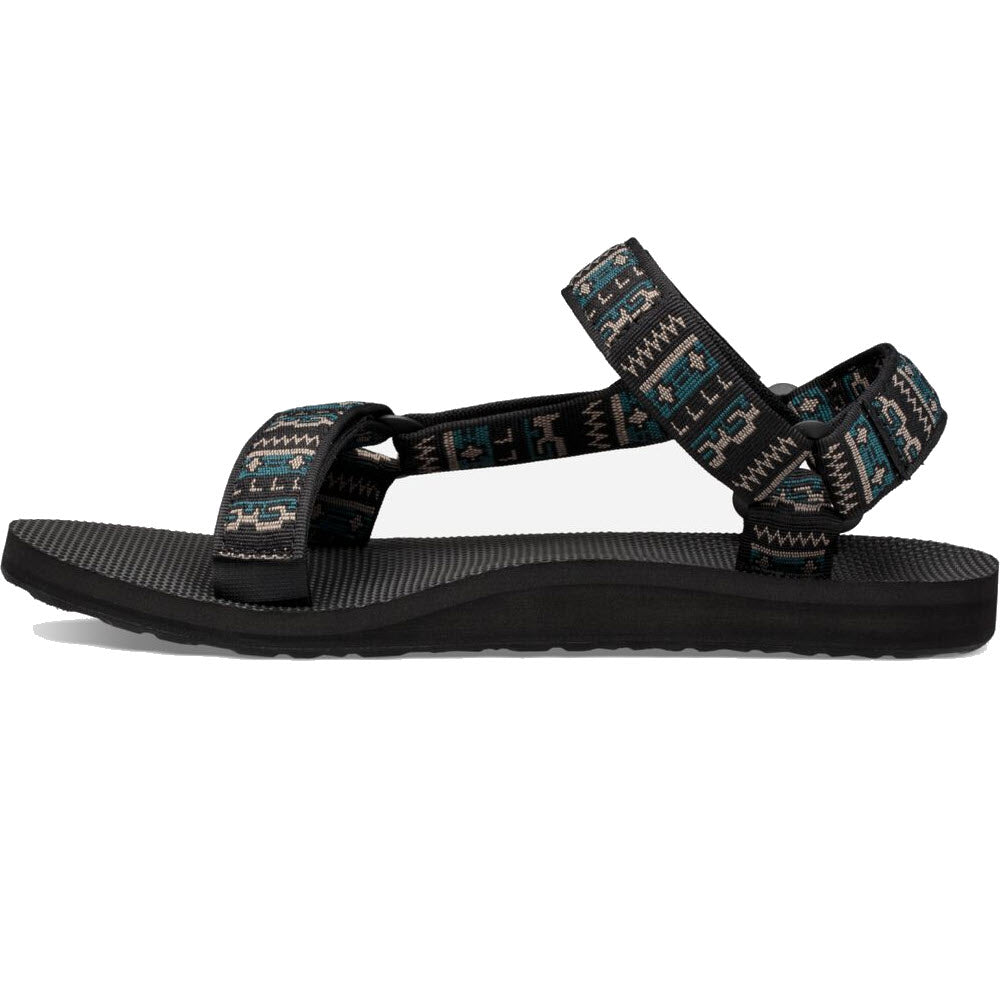 A single Teva sandal with patterned straps TEVA ORIGINAL UNIVERSAL POTTERY BLACK - MENS.