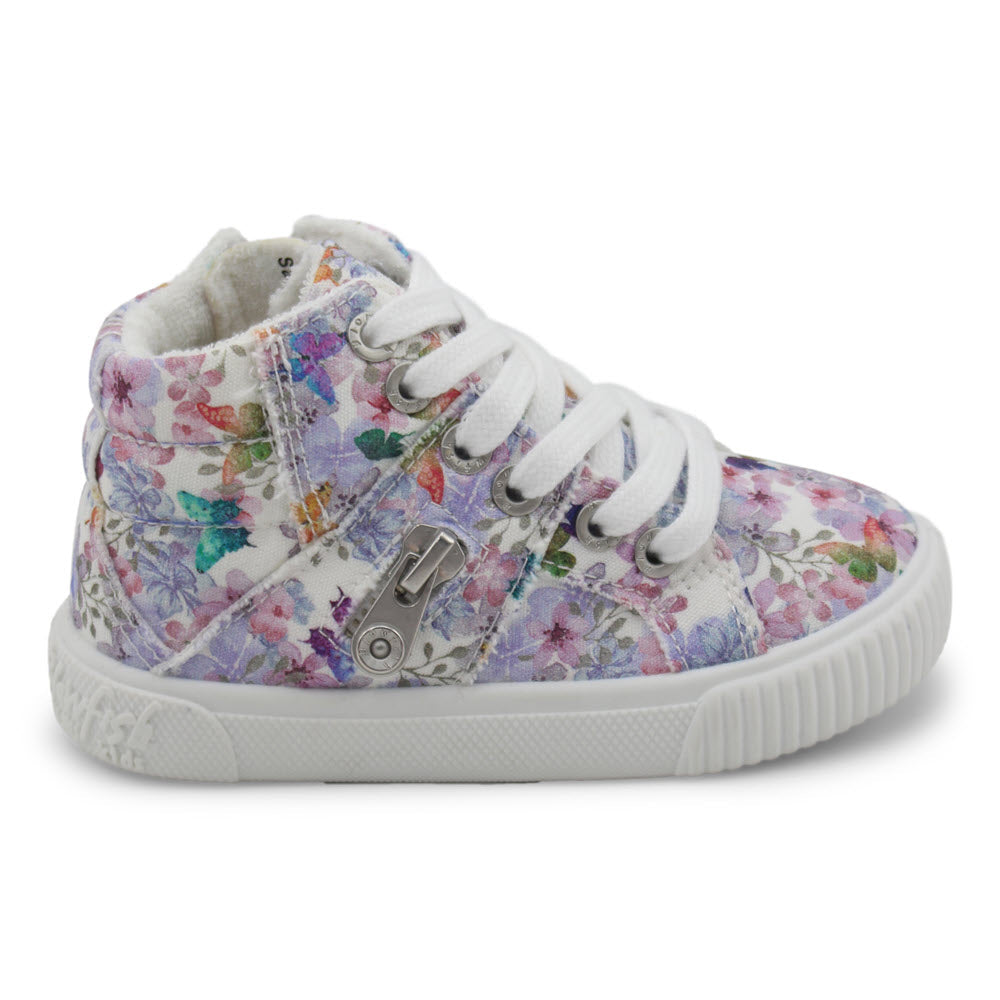 Child&#39;s Blowfish floral print slip-on entry high-top sneaker with super foam insole.