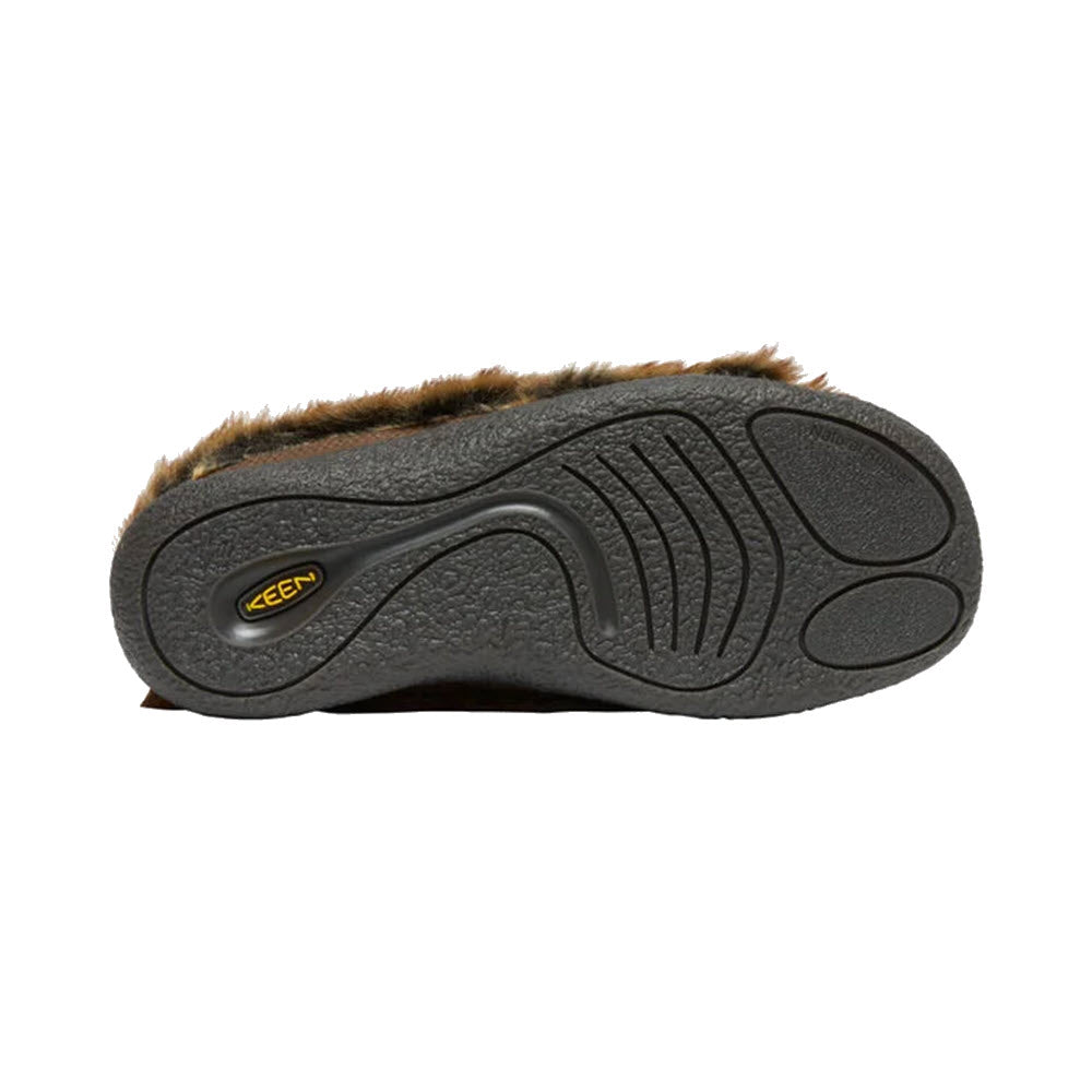 Sole of a Keen Howser III Slide Canteen - Womens camping shoe with tread pattern and brand logo visible.
