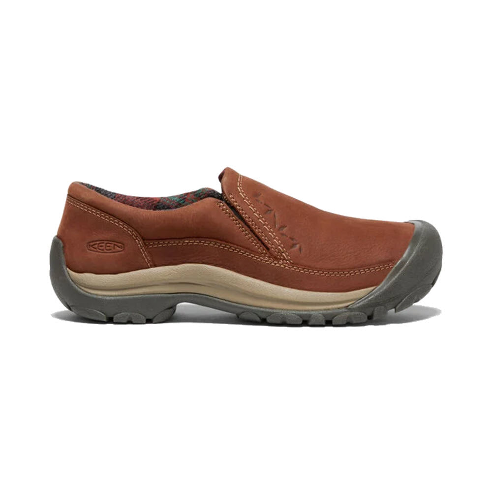 Casual Keen Kaci III Winter Slip On Tortoise Shell shoe with a rubber sole and waterproofing.