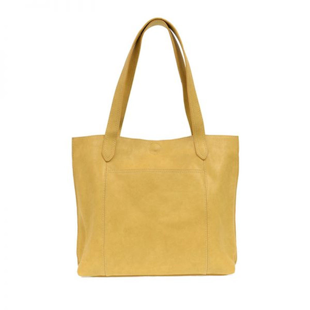 Oversized JOY SUSAN TAYLOR TOTE MELLOW YELLOW with a roomy interior on a white background.