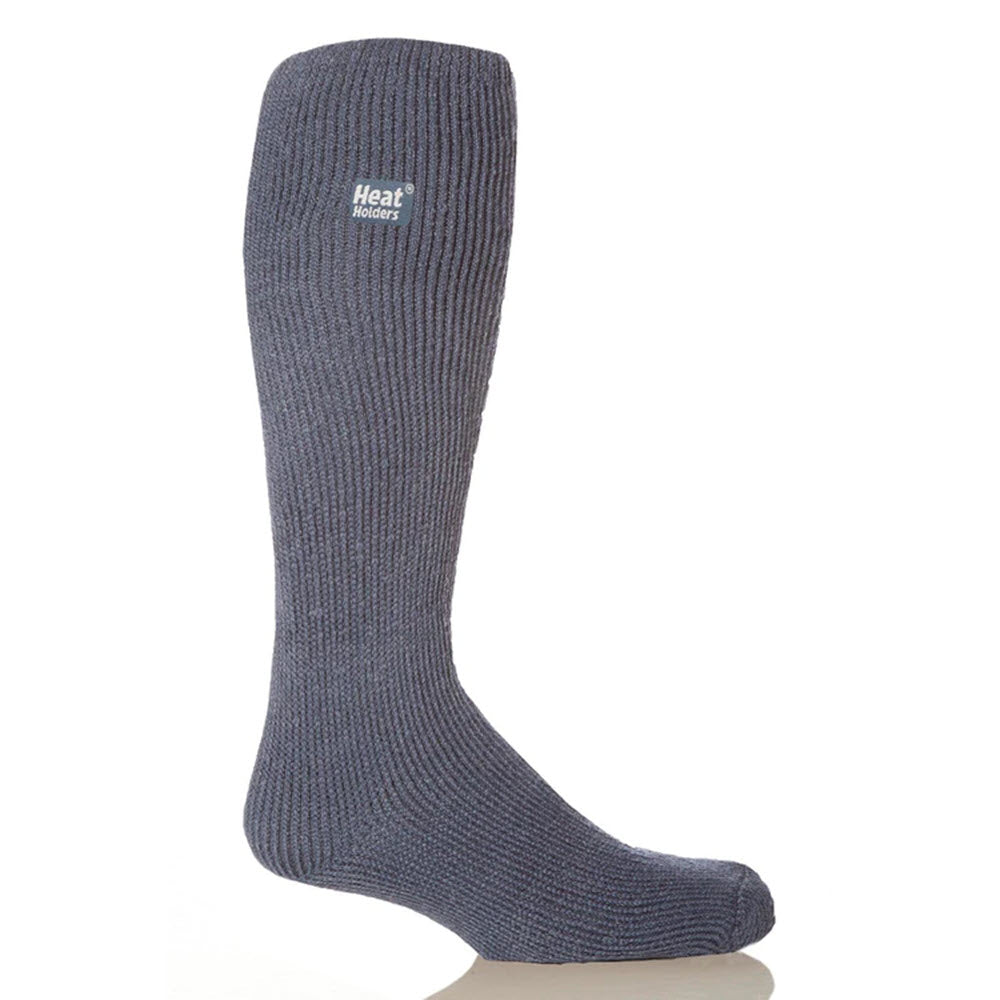 A single gray Heatholders Gabriel Original Long sock against a white background.