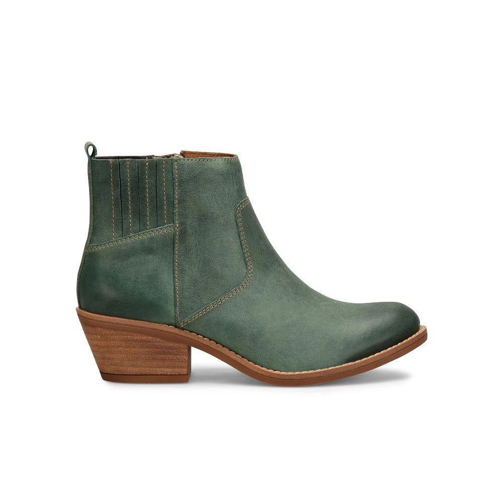 Sofft Jade leather Chelsea boot with a medium wooden heel.