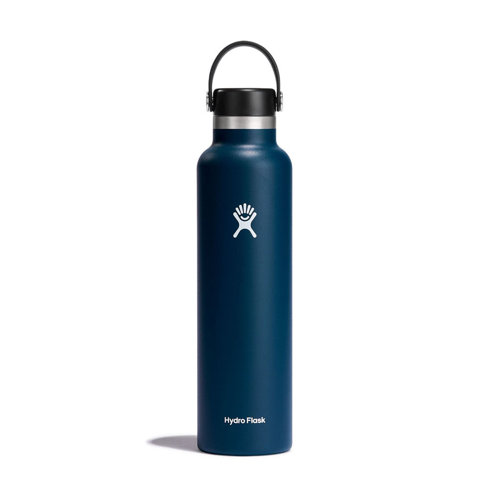 Hydro Flask insulated water bottle with logo on white background.