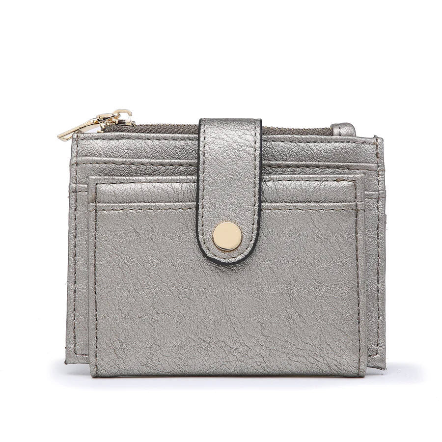 SAM SMALL WALLET PEWTER