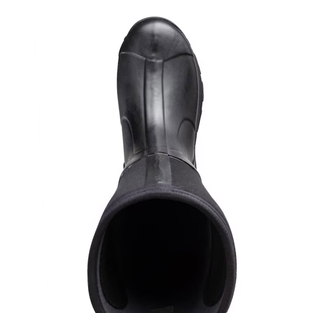 Top view of a Perfect Storm Mudonna XT High Black women&#39;s boot isolated on a white background.