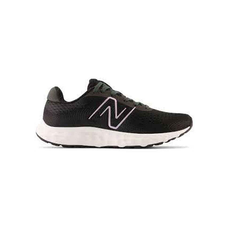 Black New Balance 520v8 running shoe with white sole and prominent "N" logo on the side, displayed against a white background.
NEW BALANCE 520V8 BLACK - WOMENS by New Balance.